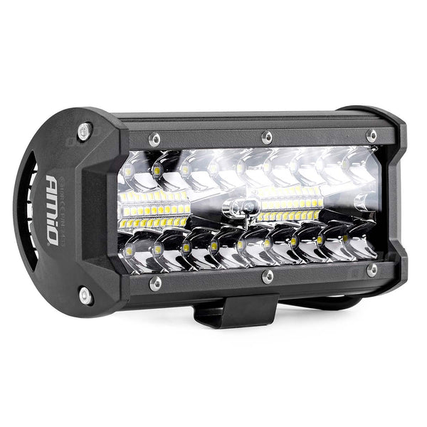 Proiector LED pentru Off-Road, ATV, SSV, cu doua fluxuri de lumina, culoare 6500K, 120W, tensiune 9 - 36V, dimensiuni 170 x 74 x 63 mm