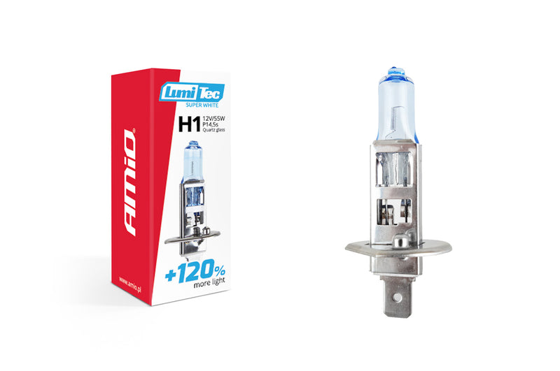 Bec halogen H1 12V 55W LumiTec SuperWhite + 120%