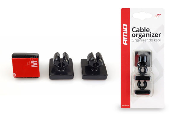 Set de 3 cleme din silicon pentru organizare cabluri