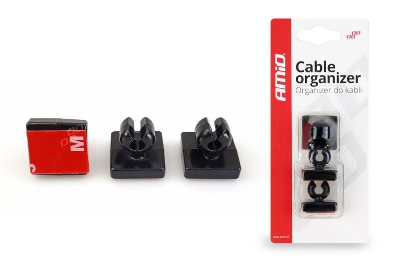 Set de 3 cleme din silicon pentru organizare cabluri