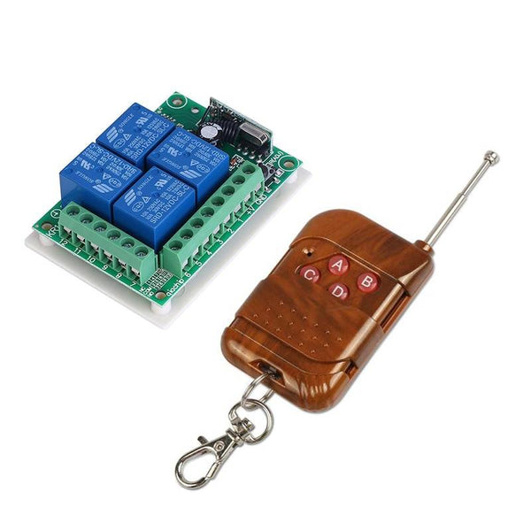 Kit Telecomanda + Receptor cu 4 canale pentru automatizari (tip1)
