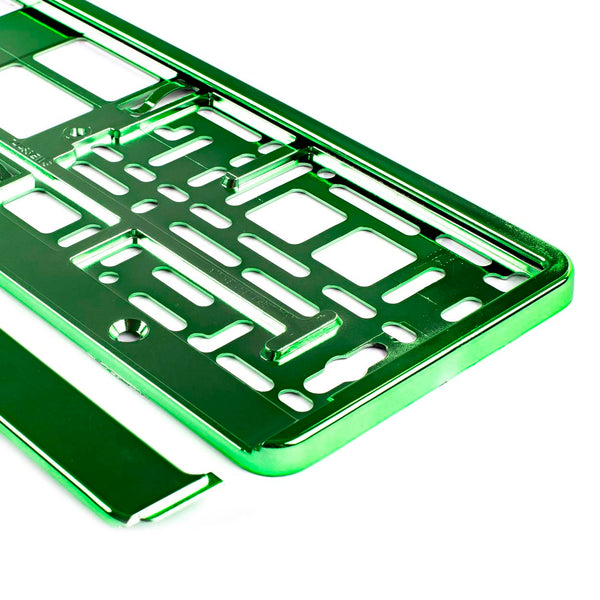 Suport numar inmatriculare din plastic, calitate Premium, culoare VERDE