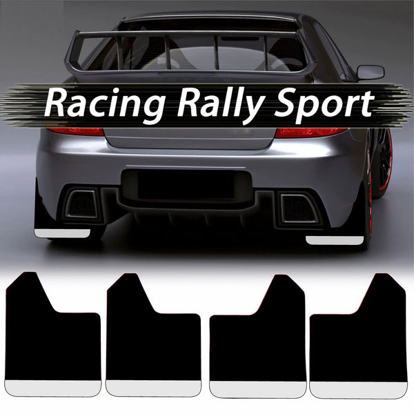 Set 4 Aparatori Noroi SPORT din cauciuc pentru autoturisme, universale,  model Silver, dimensiune 30 x 23cm