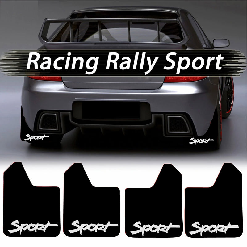 Set 4 Aparatori Noroi SPORT din cauciuc pentru autoturisme, universale,  model Sport, dimensiune 30 x 23cm