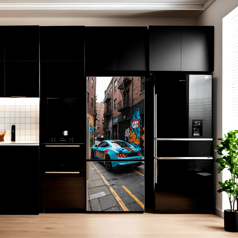 Folie imprimata color pentru decor Frigider, dimensiune 200 x 90cm, model: AVX-FR02