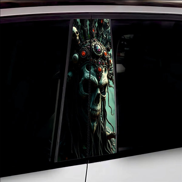 Set 2 stickere decorative pentru stalpii usilor, print autoadeziv de inalta rezolutie, dimensine 2 buc x 50 x 22 cm , cod: AVX-SSU-13