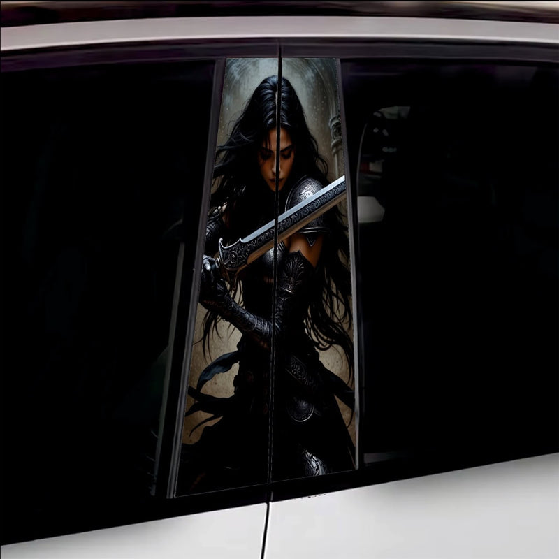 Set 2 stickere decorative pentru stalpii usilor, print autoadeziv de inalta rezolutie, dimensine 2 buc x 50 x 22 cm , cod: AVX-SSU-15