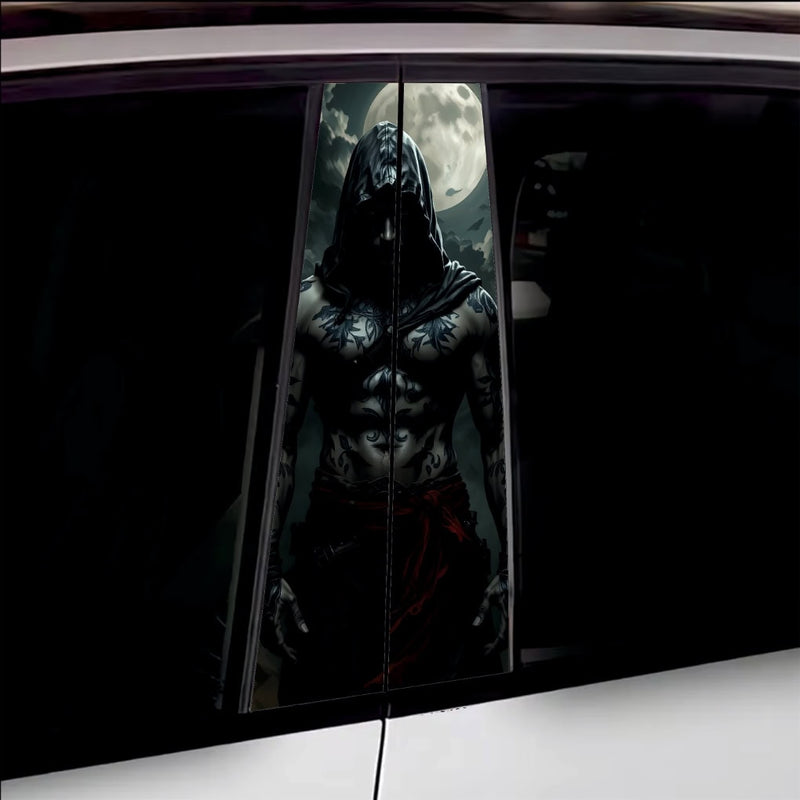 Set 2 stickere decorative pentru stalpii usilor, print autoadeziv de inalta rezolutie, dimensine 2 buc x 50 x 22 cm , cod: AVX-SSU-27