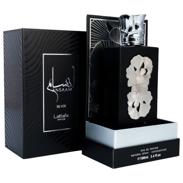 Apa de Parfum Ansaam Silver, Lattafa, Barbati, 100ml