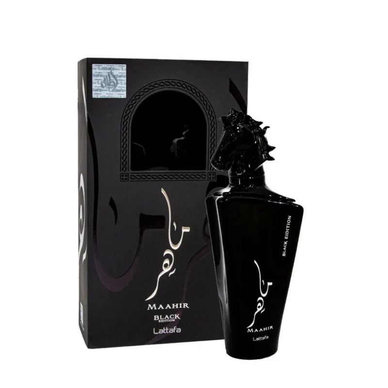 Apa de Parfum Maahir Black Edition, Lattafa, Barbati, 100ml
