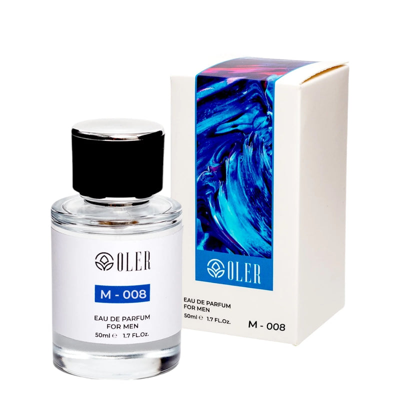 Apa de parfum Oler M008, Ver EOS, Lemnos, Barbati, 50 ml