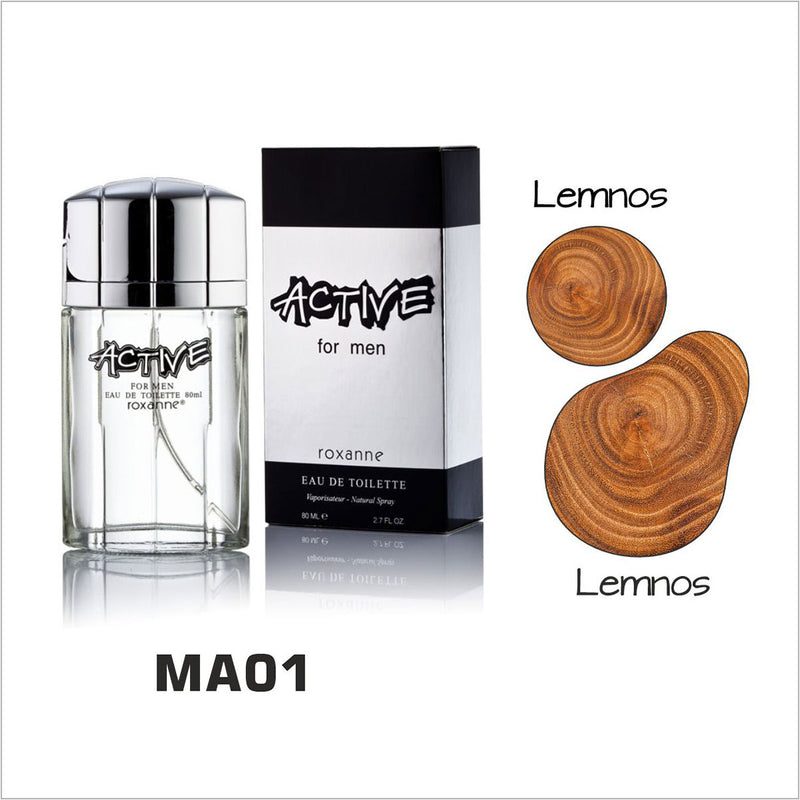 Parfum Roxanne Active MA01, Cheffe, Lemnos, Barbati, 80 ml