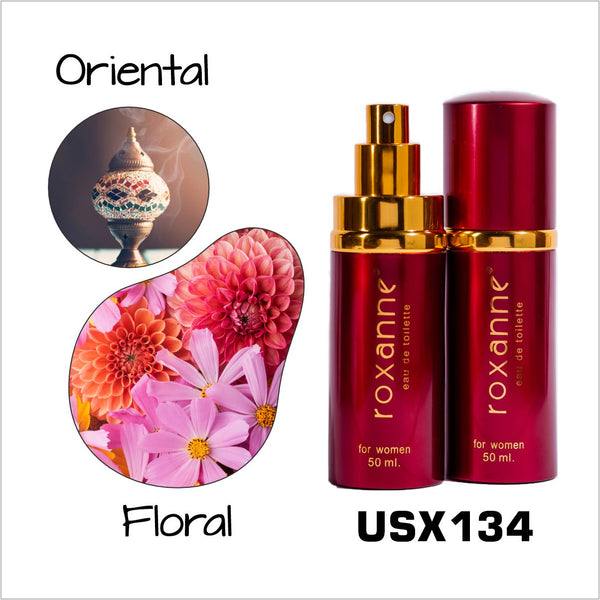 Parfum Roxanne USX134, Rouge, Oriental-Floral, Femei, 50 ml