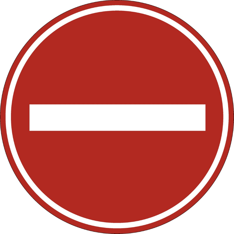 Eticheta, Autocolant Reflectorizant Semn Accesul Interzis, Diamentru 18cm