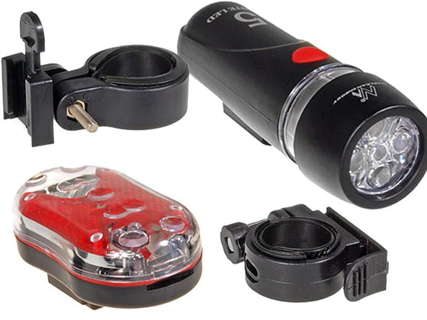 Kit Lampa LED bicicleta Fata + Spate MCE38 SUPERBRIGHT