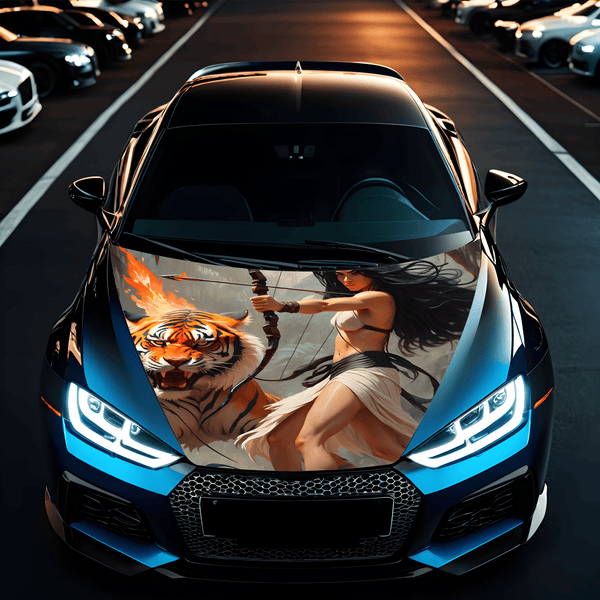 Folie Capota Auto "Hood Art" rezistenta la exterior, marime S (150 x 110cm) - Cod: AVX-CAPOTA-010S