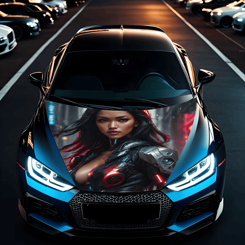 Folie Capota Auto "Hood Art" rezistenta la exterior, marime M (165 x 120cm) - Cod: AVX-CAPOTA-001M