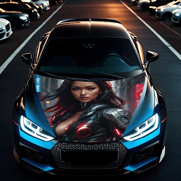 Folie Capota Auto "Hood Art" rezistenta la exterior, marime L (180 x 130cm) - Cod: AVX-CAPOTA-001L